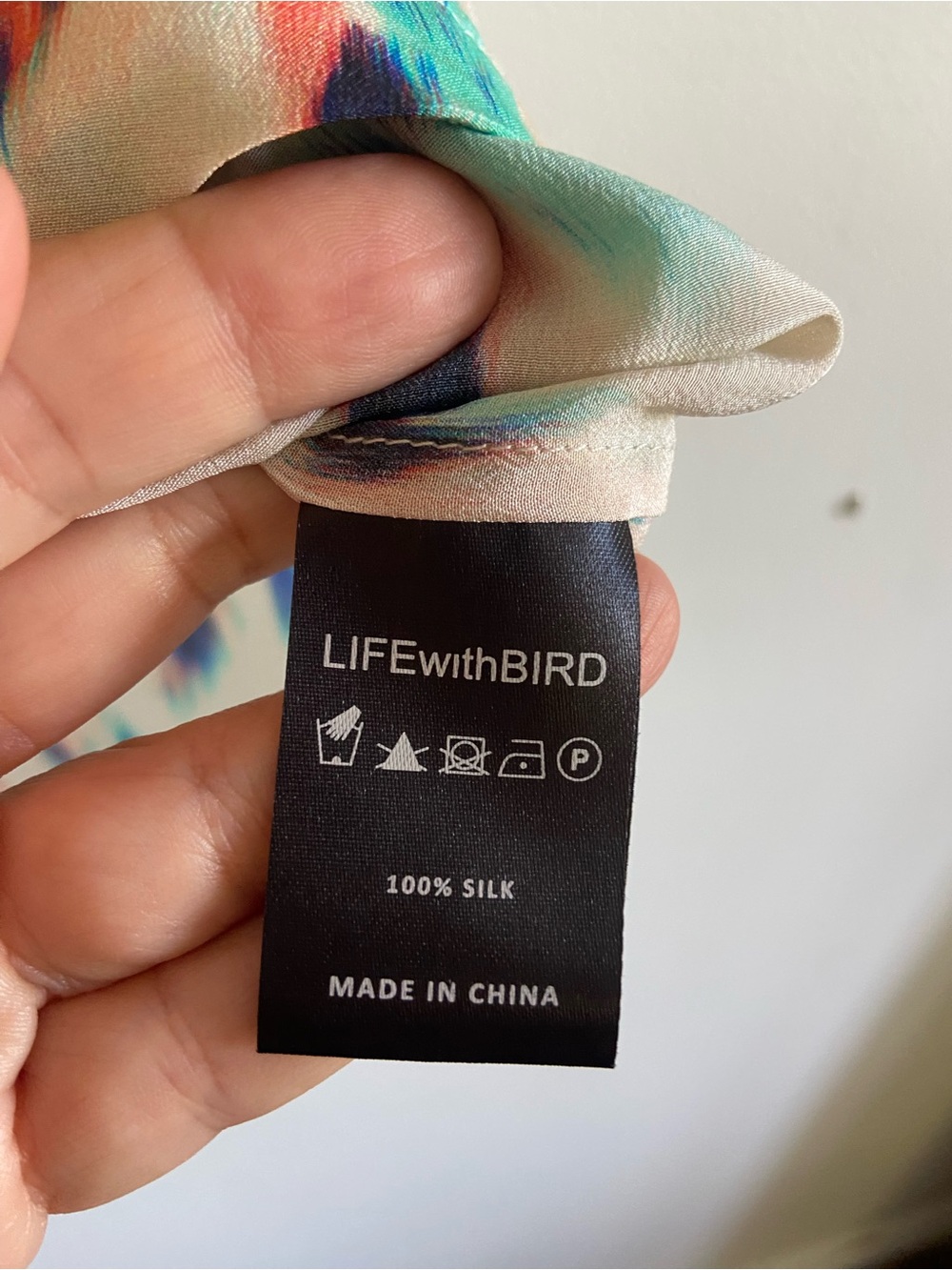 Life With Bird 100% Silk Tank Top Blouse Flowy Lightweight Colorful Summer Sz 2 - Picture 2 of 5